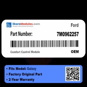 7M0962257 Comfort Control Module | Ford Galaxy | Genuine OEM Part