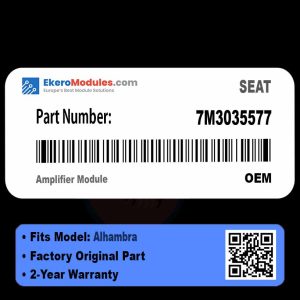 7M3035577 Amplifier Module | SEAT Alhambra | Genuine OEM Part