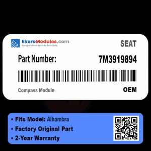 7M3919894 Compass Module | SEAT Alhambra | Genuine OEM Part