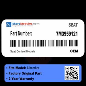 7M3959121 Seat Control Module | SEAT Alhambra | Genuine OEM Part