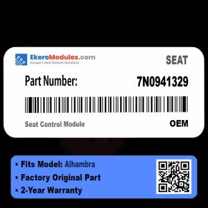 7N0941329 Seat Control Module | SEAT Alhambra | Genuine OEM Part
