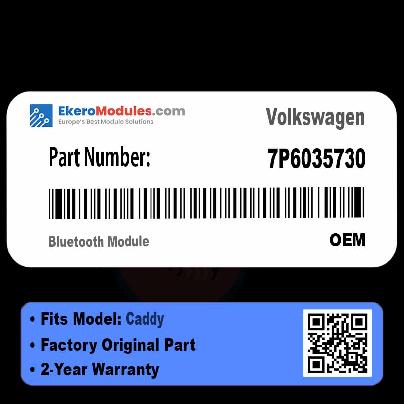 7P6035730 Bluetooth Module | Volkswagen Caddy | Genuine OEM Part