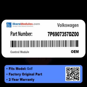 7P6907357DZ00 Control Module | Volkswagen Golf | Genuine OEM Part