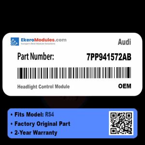 7PP941572AB Headlight Control Module | Audi RS4 | Genuine OEM Part
