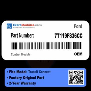 7T119F836CC Control Module | Ford Transit Connect | Genuine OEM Part