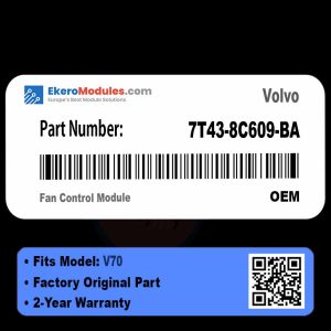 7T43-8C609-BA Fan Control Module | Volvo V70 | Genuine OEM Part