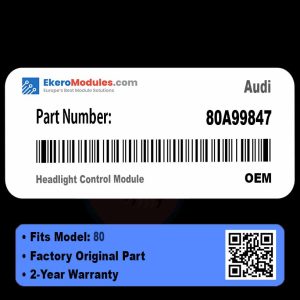 80A99847 Headlight Control Module | Audi 80 | Genuine OEM Part