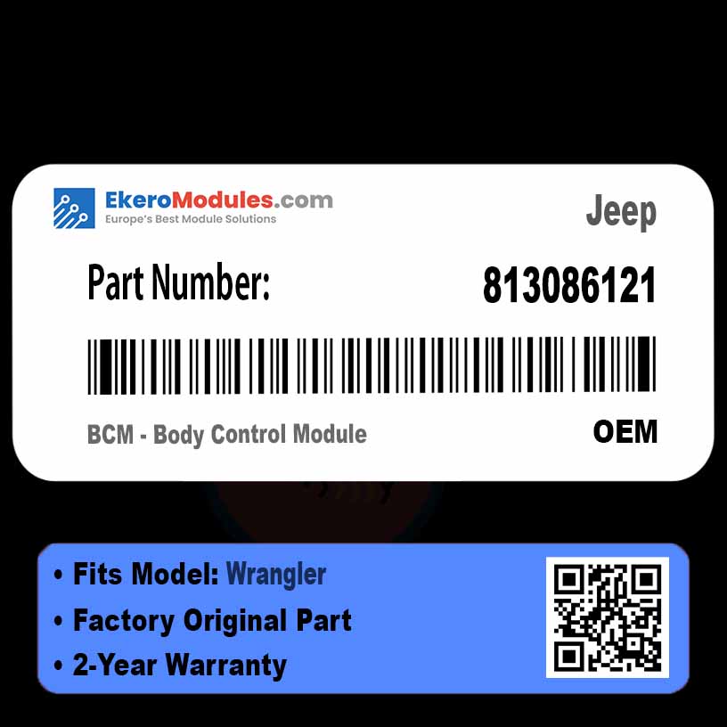 813086121 BCM - Body Control Module | Jeep Wrangler | Genuine OEM Part