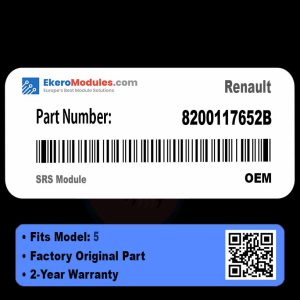 8200117652B SRS Module | Renault 5 | Genuine OEM Part