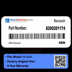 8200201174 SRS Module | Renault Vel Satis | Genuine OEM Part