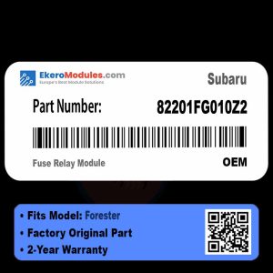 82201FG010Z2 Fuse Relay Module | Subaru Forester | Genuine OEM Part