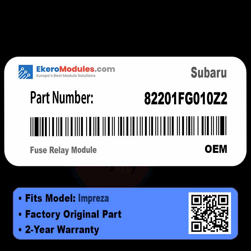 82201FG010Z2 Fuse Relay Module | Subaru Impreza | Genuine OEM Part