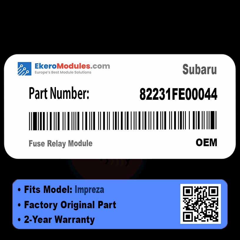 82231FE00044 Fuse Relay Module | Subaru Impreza | Genuine OEM Part