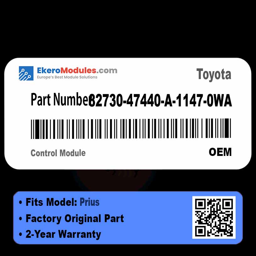 82730-47440-A-1147-0WA Control Module | Toyota Prius+ | Genuine OEM Part