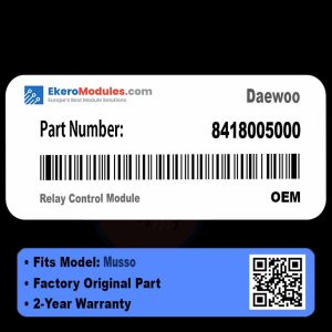 8418005000 Relay Control Module | Daewoo Musso | Genuine OEM Part