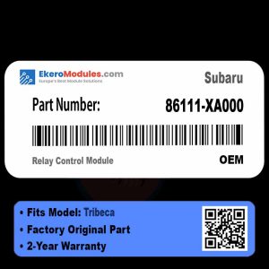 86111-XA000 Relay Control Module | Subaru Tribeca | Genuine OEM Part