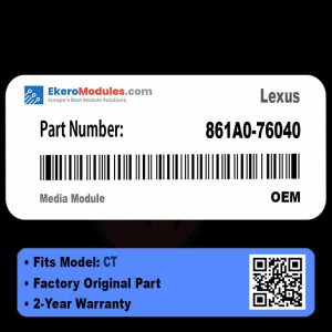 861A0-76040 Media Module | Lexus CT | Genuine OEM Part