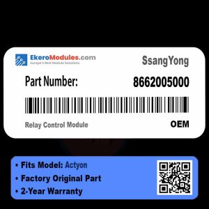 86620-05000 Relay Control Module | SsangYong Actyon | Genuine OEM Part