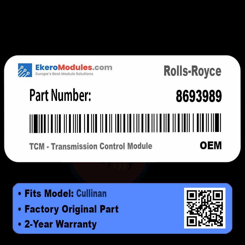 8693989 TCM - Transmission Control Module | Rolls-Royce Cullinan | Genuine OEM Part