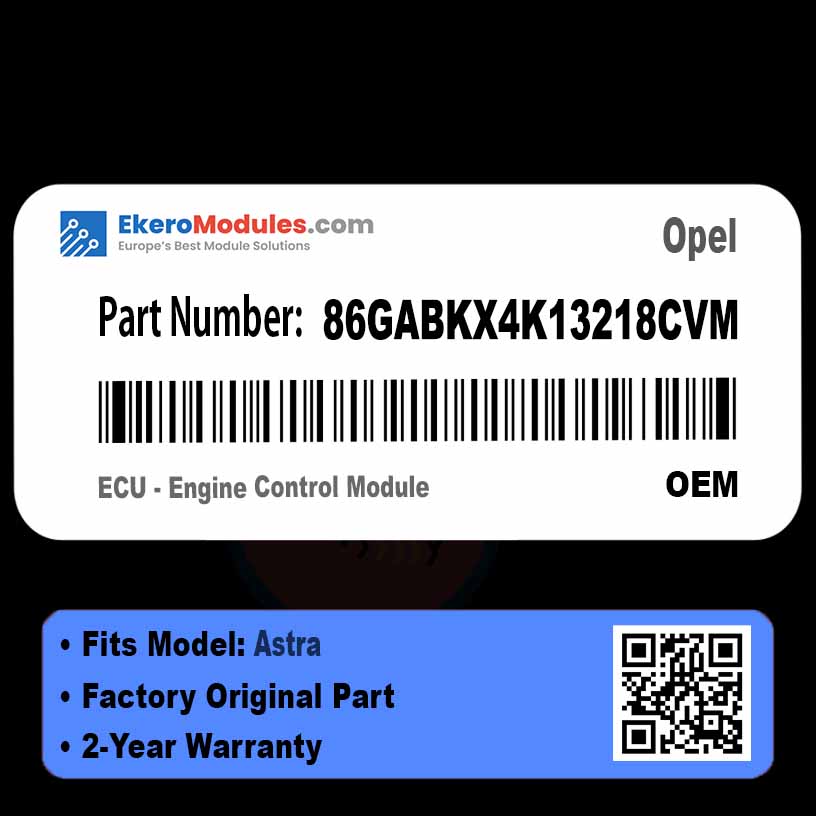 86GABKX4K13218CVM ECU - Engine Control Module | Opel Astra | Genuine OEM Part