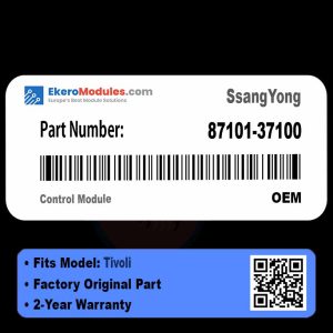 87101-37100 Control Module | SsangYong Tivoli | Genuine OEM Part