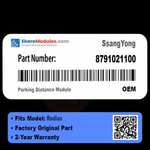8791021100 Parking Distance Module | SsangYong Rodius | Genuine OEM Part