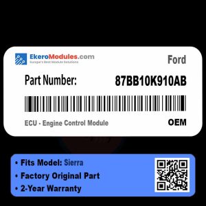87BB10K910AB ECU - Engine Control Module | Ford Sierra | Genuine OEM Part