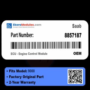 8857187 ECU - Engine Control Module | Saab 9000 | Genuine OEM Part