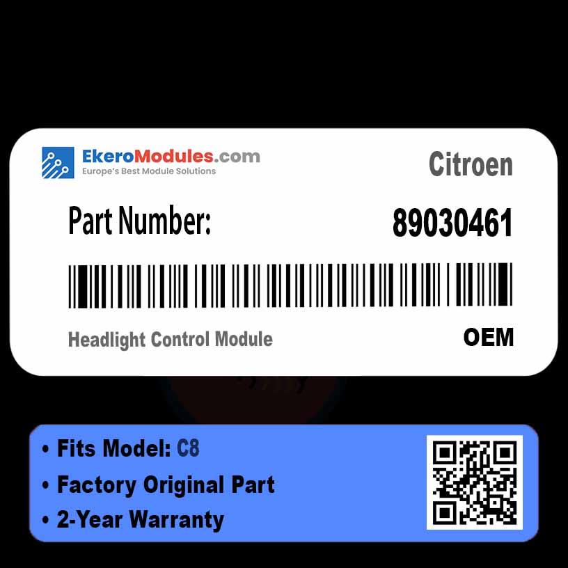 89030461 Headlight Control Module | Citroen C8 | Genuine OEM Part