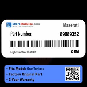 89089352 Light Control Module | Maserati GranTurismo | Genuine OEM Part
