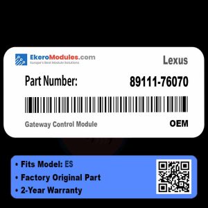 89111-76070 Gateway Control Module | Lexus ES | Genuine OEM Part