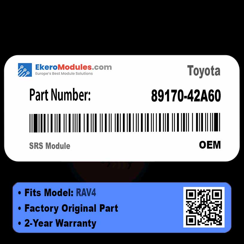89170-42A60 SRS Module | Toyota RAV4 | Genuine OEM Part