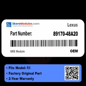 89170-48A20 SRS Module | Lexus RX | Genuine OEM Part