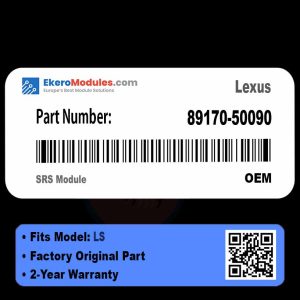 89170-50090 SRS Module | Lexus LS | Genuine OEM Part