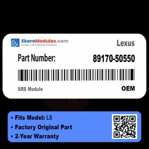 89170-50550 SRS Module | Lexus LS | Genuine OEM Part