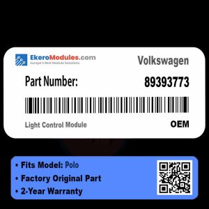 89393773 Light Control Module | Volkswagen Polo | Genuine OEM Part