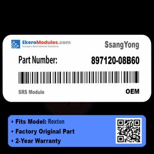 897120-08B60 SRS Module | SsangYong Rexton | Genuine OEM Part