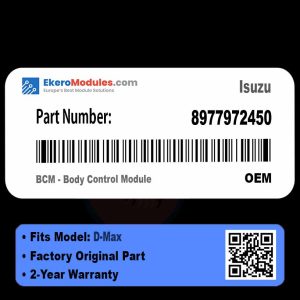 8977972450 BCM - Body Control Module | Isuzu D-Max | Genuine OEM Part