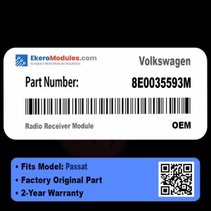 8E0035593M Radio Receiver Module | Volkswagen Passat | Genuine OEM Part