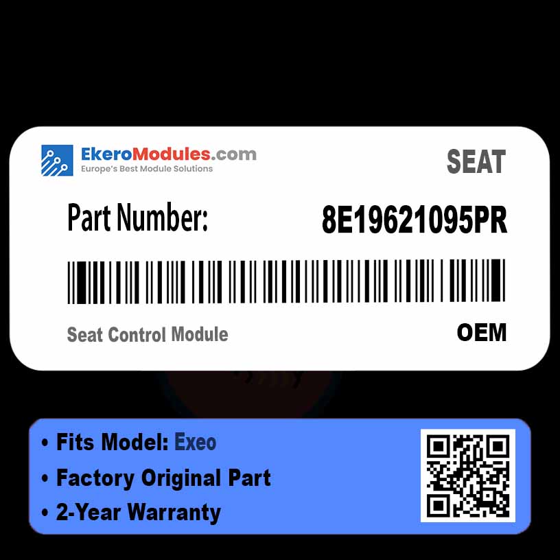 8E19621095PR Seat Control Module | SEAT Exeo | Genuine OEM Part
