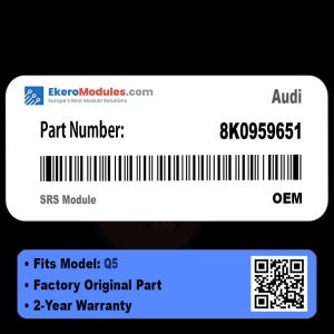 8K0959651 SRS Module | Audi Q5 | Genuine OEM Part