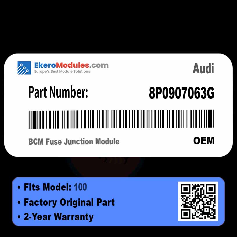 8P0907063G BCM Fuse Junction Module | Audi 100 | Genuine OEM Part