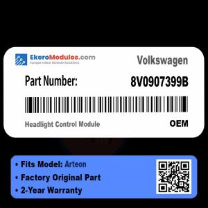 8V0907399B Headlight Control Module | Volkswagen Arteon | Genuine OEM Part