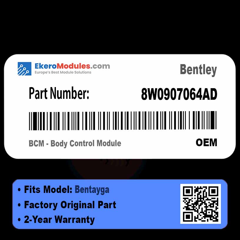 8W0907064AD BCM - Body Control Module | Bentley Bentayga | Genuine OEM Part