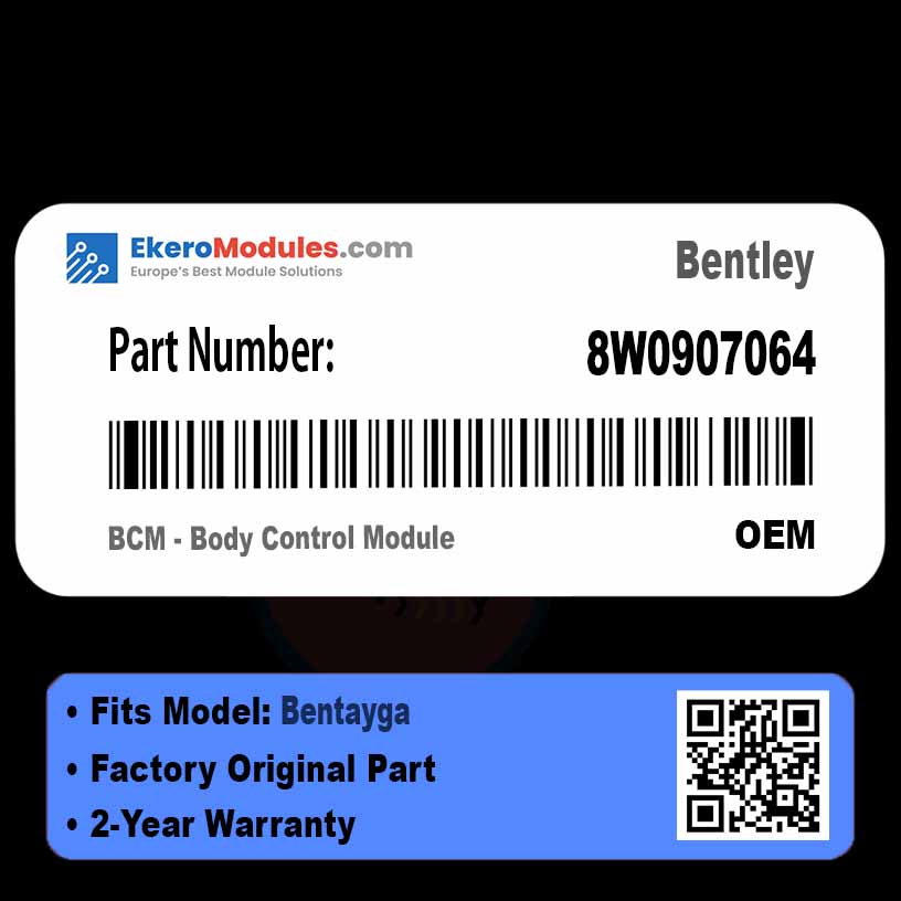 8W0907064 BCM - Body Control Module | Bentley Bentayga | Genuine OEM Part