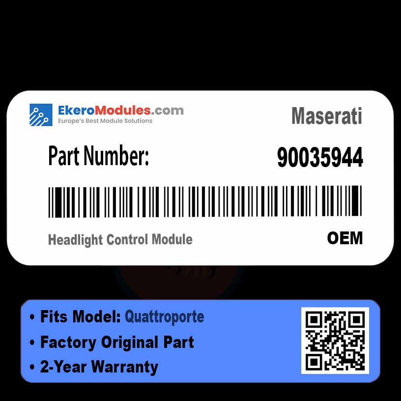 90035944 Headlight Control Module | Maserati Quattroporte | Genuine OEM Part