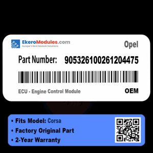 905326100261204475 ECU - Engine Control Module | Opel Corsa | Genuine OEM Part