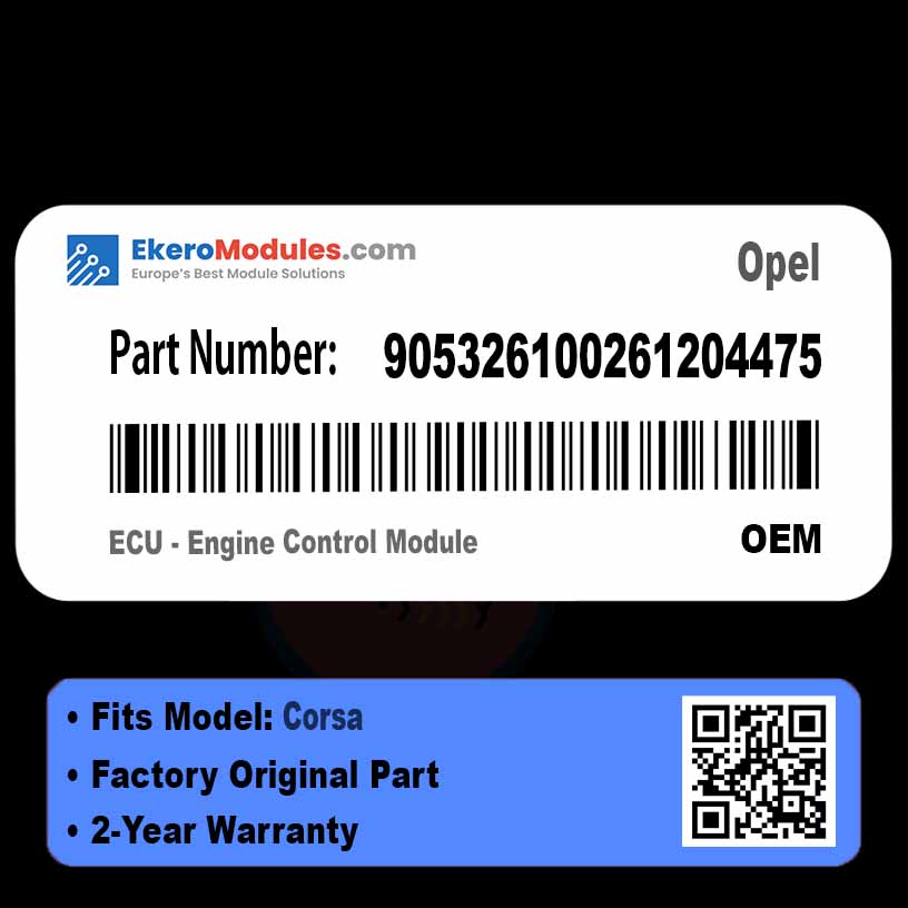 905326100261204475 ECU - Engine Control Module | Opel Corsa | Genuine OEM Part