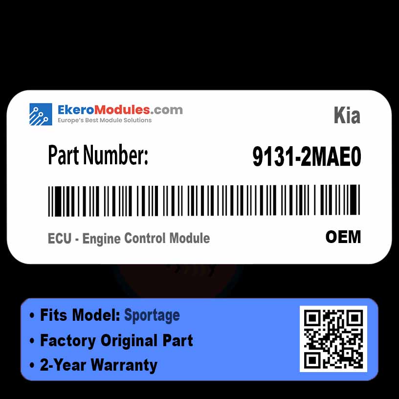 9131-2MAE0 ECU - Engine Control Module | Kia Sportage | Genuine OEM Part