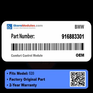 916883301 Comfort Control Module | BMW 520 | Genuine OEM Part